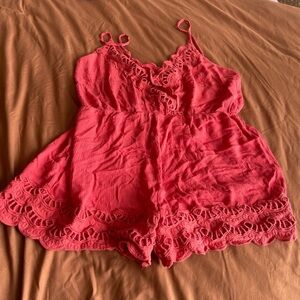 Red romper